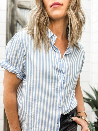 Benning Button Down Skyway Stripe