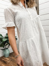 White Woven Dress