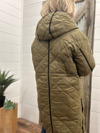 Long Sleeve Puffer Jacket with Hood