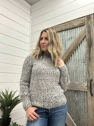 Long Sleeve Mock Neck Sweater