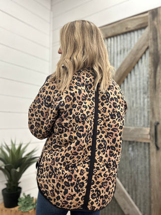 Zipped Front Quilted Jacket