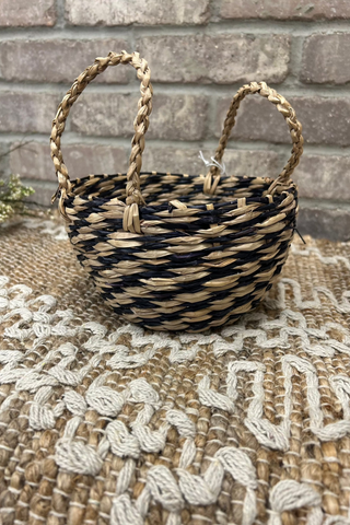 Medium Woven Seagrass Basket with Handles