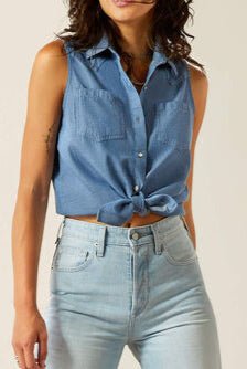 Billie Jean Shirt Chambray - Allure Boutique WY