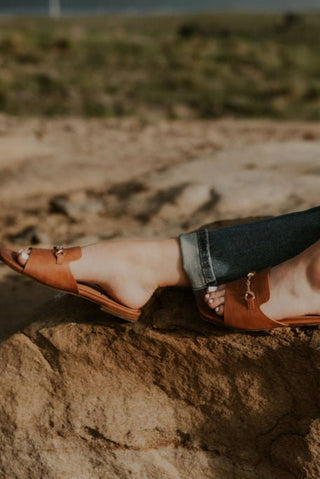 Bit of a Breeze Slide Cognac - Allure Boutique WY