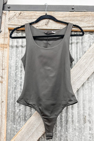 Black Scoop Neck Bodysuit - Allure Boutique WY