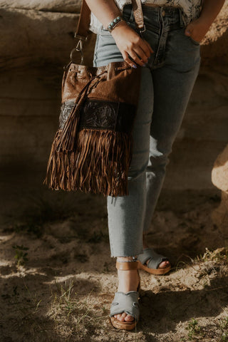 Boho Cowgirl Bucket Bag - Allure Boutique WY