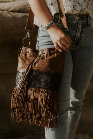 Boho Cowgirl Bucket Bag - Allure Boutique WY