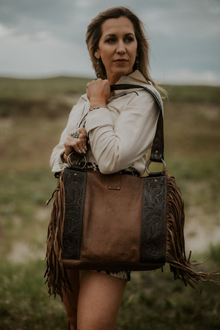 Boho Cowgirl Large Tote - Allure Boutique WY
