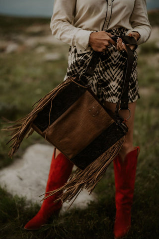 Boho Cowgirl Large Tote - Allure Boutique WY