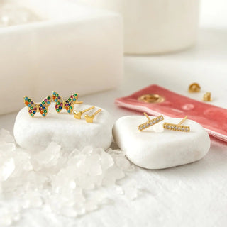 Butterfly Velvet Stud Gift Set - Allure Boutique WY