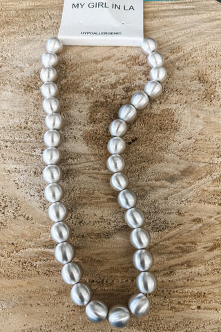 Carina Necklace in Satin Silver - Allure Boutique WY