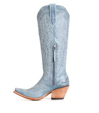 Casanova X Toe Western Boot Vintage Denim - Allure Boutique WY