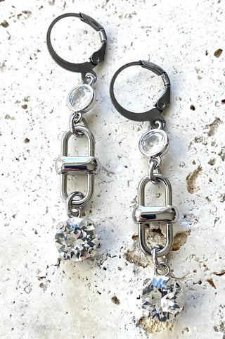Crystal Earrings Equestrian Chain - Allure Boutique WY