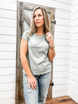 Cynda Tee Olive Branch - Allure Boutique WY