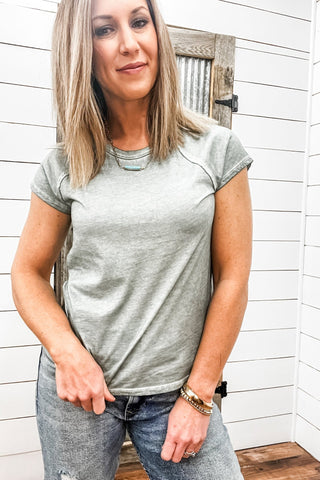 Cynda Tee Olive Branch - Allure Boutique WY