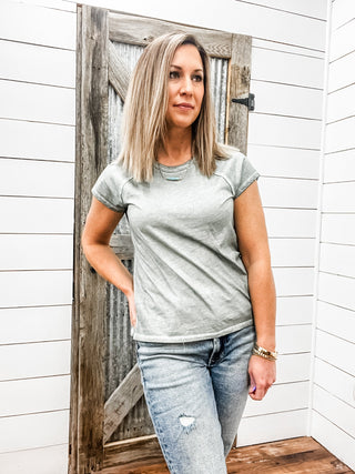 Cynda Tee Olive Branch - Allure Boutique WY