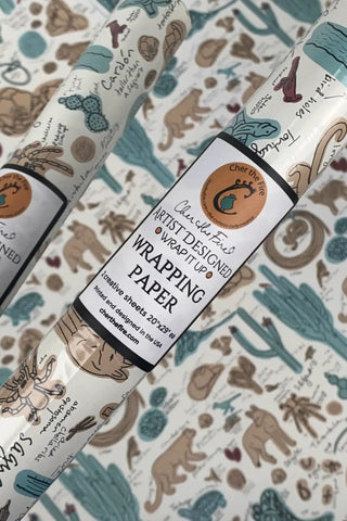 Desert Sketchbook Gift Wrap - Allure Boutique WY