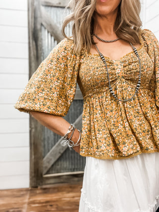 Ditsy Floral Blouse - Allure Boutique WY