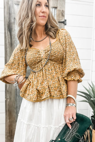 Ditsy Floral Blouse - Allure Boutique WY