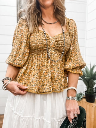 Ditsy Floral Blouse - Allure Boutique WY