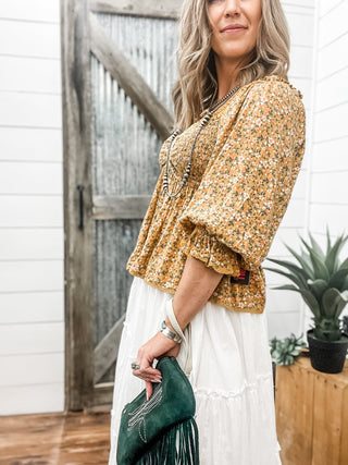 Ditsy Floral Blouse - Allure Boutique WY