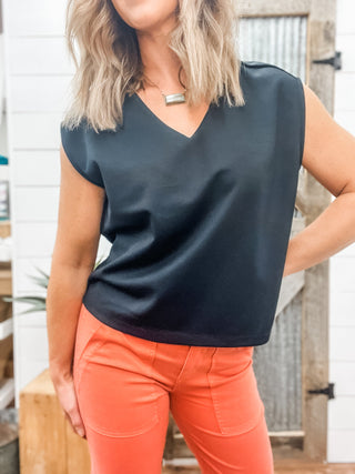 Dolman V - Neck Black - Allure Boutique WY