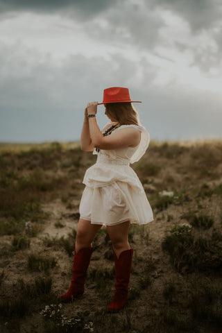 Flutter Sleeve Mini Dress - Allure Boutique WY