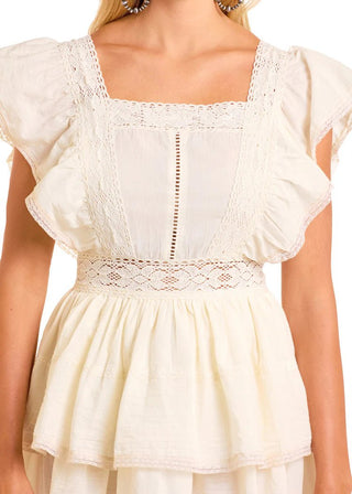 Flutter Sleeve Mini Dress - Allure Boutique WY