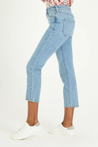 Frankie Super High Rise Cropped Straight Jean - Allure Boutique WY