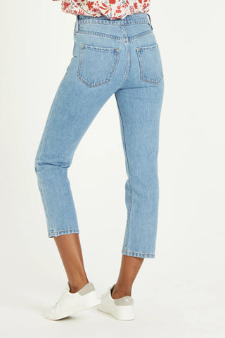 Frankie Super High Rise Cropped Straight Jean - Allure Boutique WY