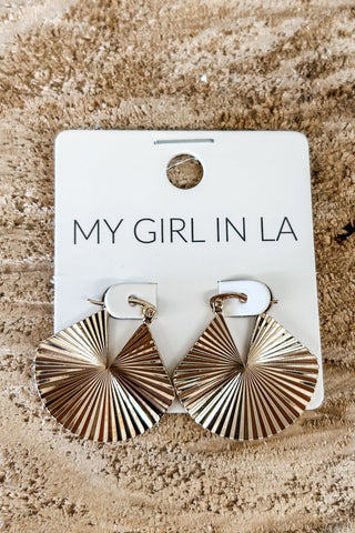 Gold Textured Elegance Huggie Earrings - Allure Boutique WY
