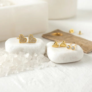Heart Velvet Stud Gift Set - Allure Boutique WY