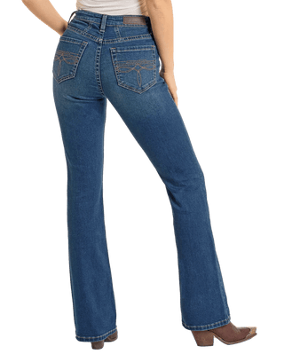 High Rise Bootstitch Pocket Bootcut Jean - Allure Boutique WY