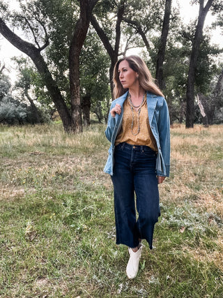 Light Denim Blazer - Allure Boutique WY