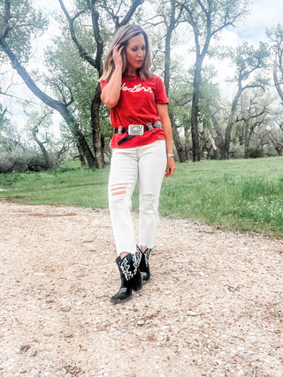 Light Grey Straight Crop Jean - Allure Boutique WY