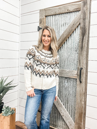 Long Sleeve Button Down Sweater Cardigan - Allure Boutique WY