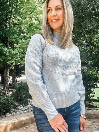 Long Sleeve Mock Neck Sweater - Allure Boutique WY