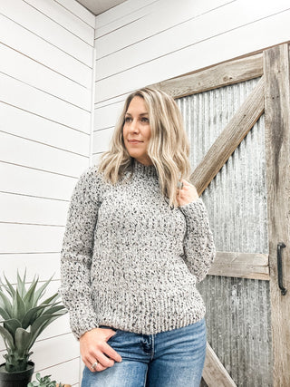 Long Sleeve Mock Neck Sweater - Allure Boutique WY