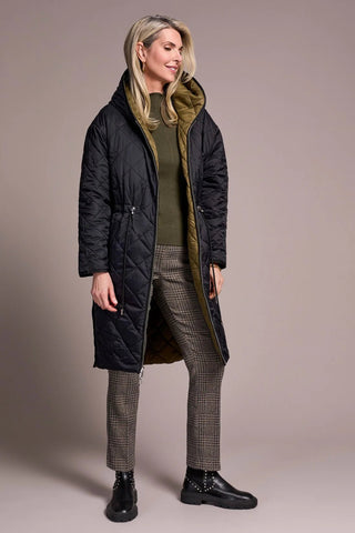 Long Sleeve Puffer Jacket with Hood - Allure Boutique WY