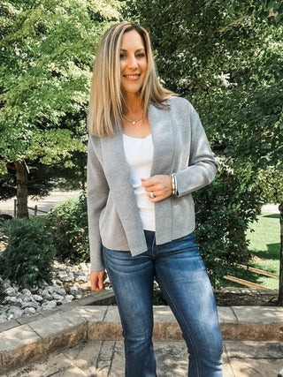 Long Sleeve Short Coatigan - Allure Boutique WY