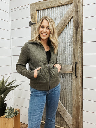 Long Sleeve Zip Woven Jacket - Allure Boutique WY