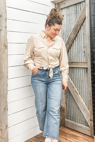 Poet Sleeve Western Snap Shirt - Allure Boutique WY