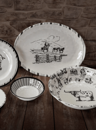 Ranch Life Melamine Serving Bowl - Allure Boutique WY