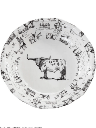 Ranch Life Melamine Serving Bowl - Allure Boutique WY