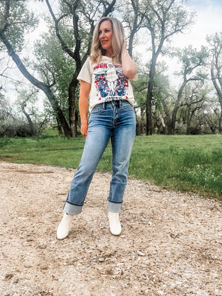 Raw Side Seam Modern Bootcut Jean - Allure Boutique WY