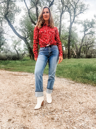 Raw Side Seam Modern Bootcut Jean - Allure Boutique WY