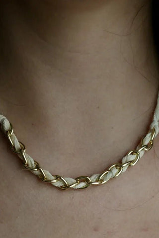 Serene Gold Plaited Necklace - Allure Boutique WY