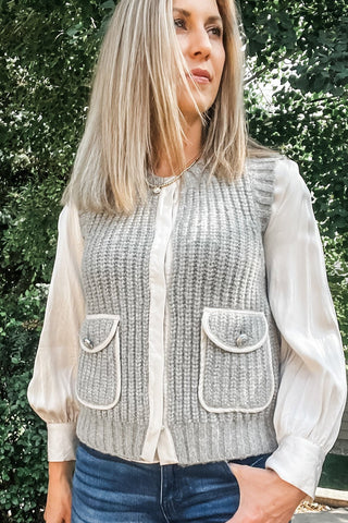 Sleeveless Vest with Pockets - Allure Boutique WY