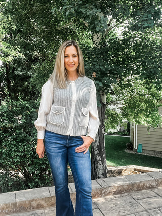 Sleeveless Vest with Pockets - Allure Boutique WY