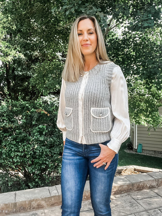 Sleeveless Vest with Pockets - Allure Boutique WY